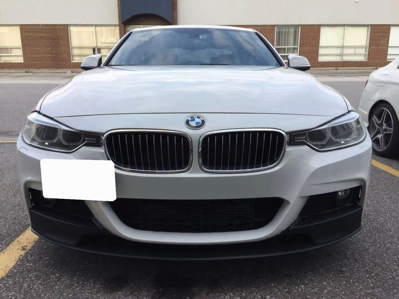 2012-2018 BMW F30 3 Series M-Performance Style Front Bumper Lip (Gloss Black-1 piece)
