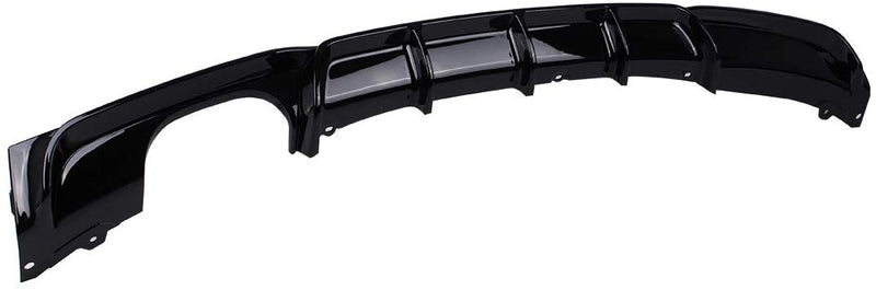 2012-2018 BMW F30 3 Series Gloss Black Rear Diffuser M Performance Style (Single Outlet)