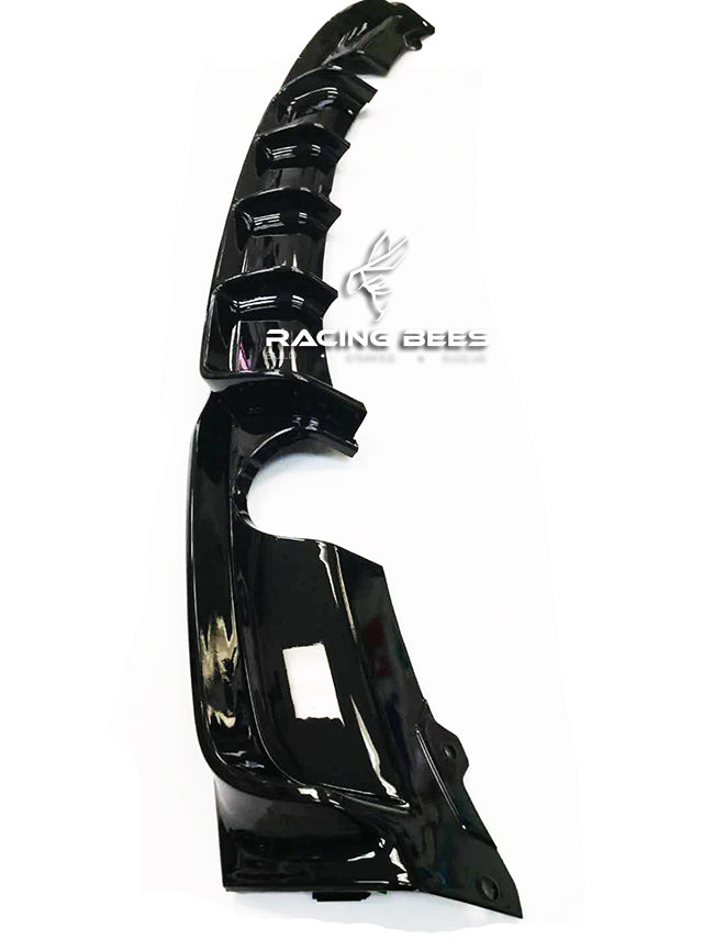 2012-2018 BMW F30 3 Series Gloss Black Rear Diffuser M Performance Style (Dual Outlet)