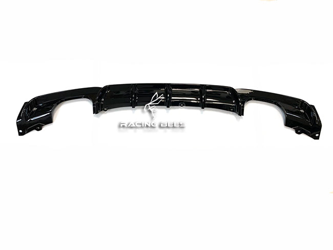 2012-2018 BMW F30 3 Series Gloss Black Rear Diffuser M Performance Style (Quad Outlet)