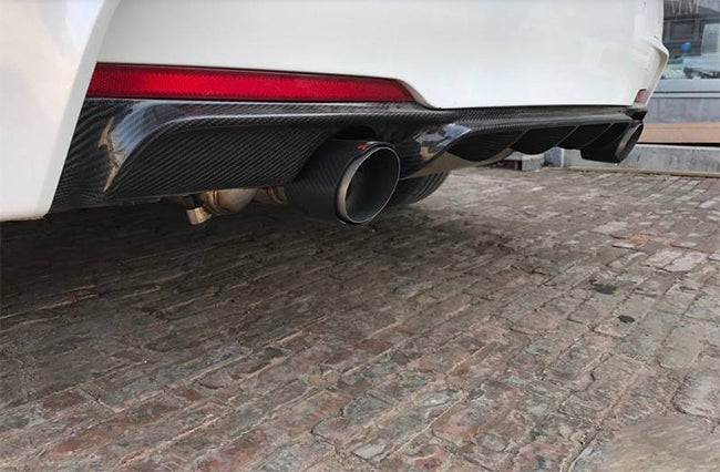 2012-2018 BMW F30 3 Series Rear Carbon Fiber Diffuser M Performance Style (Dual Outlet)