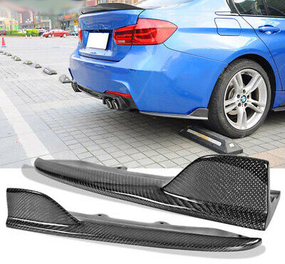 2012-2018 BMW F30 3 Series Rear Aprons MT Style (Carbon Fiber)