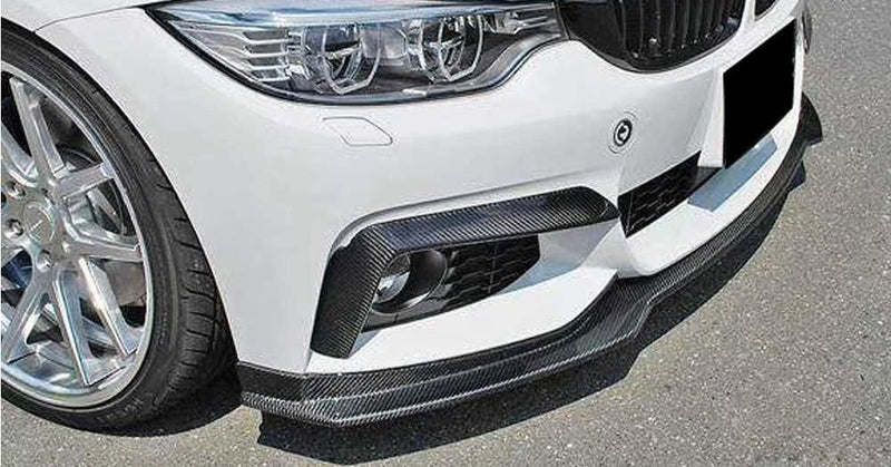 2014-2019 BMW F32/F33/F36 4 Series MAD Style Front Bumper Valence/Fog light Trim (Carbon Fiber)