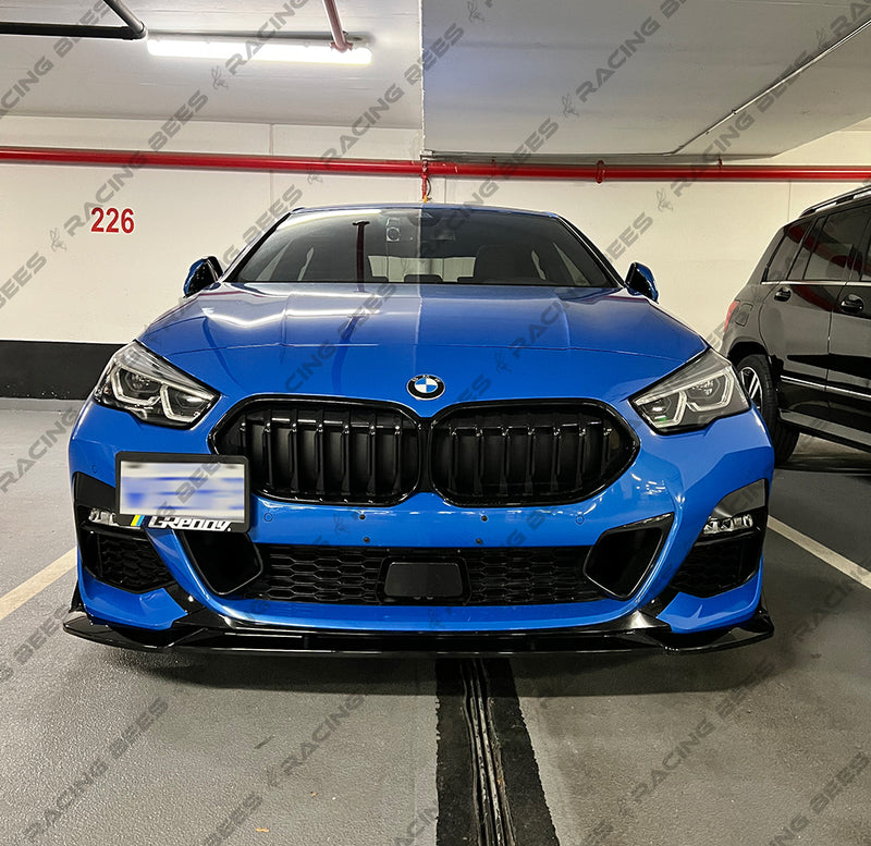 2020+ BMW F44 2 Series MX Style Front Bumper Lip (BLACK)