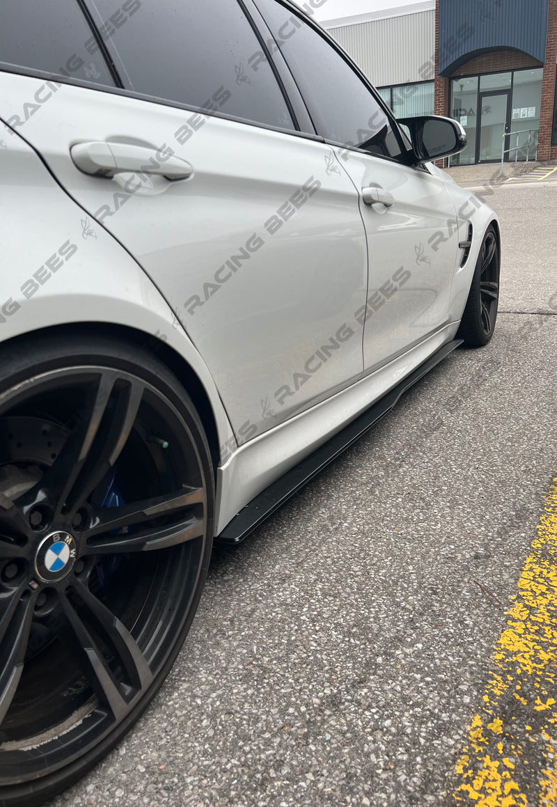 2015-2020 BMW F82/F83 M4 PSM Style Side Skirts (Black)