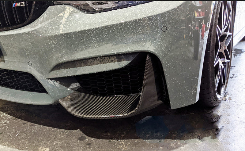 2015-2020 BMW F80/F82 M3/M4 MP Style Front Bumper Splitters (Carbon Fiber)