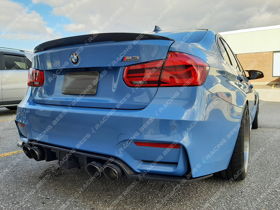 F 82 Rear Diffuser Full Length 2015-2018 BMW F80/F82 M3/M4 KTS Style Rear Diffuser (Carbon Fiber ...