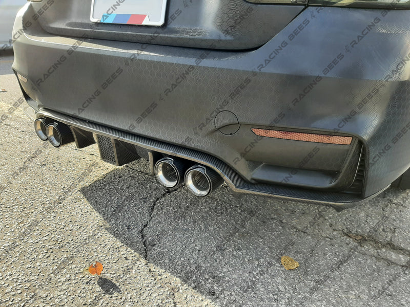 2015-2018 BMW F80/F82 M3/M4 KTS Style Rear Diffuser (Carbon Fiber)
