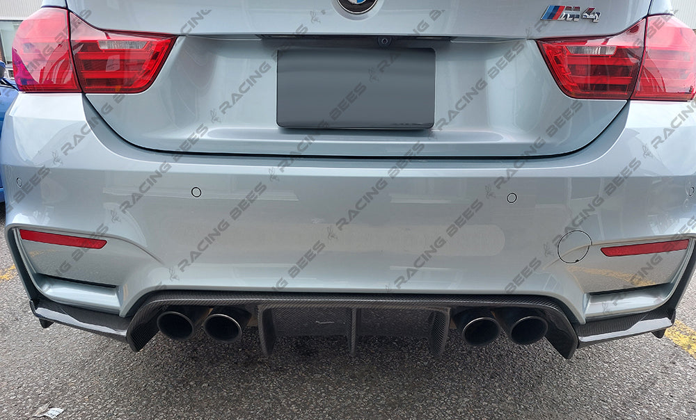 2015-2019 BMW F80/F82 M3/M4 V Style Rear Diffuser (Carbon Fiber)