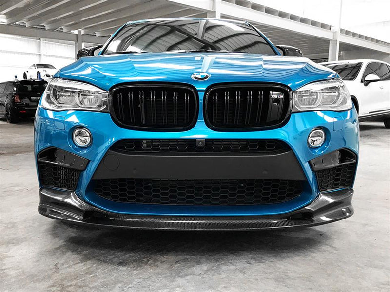 2014-2018 BMW F85/F86 X5M/X6M 3D Style Front Bumper Lip (Carbon Fiber)
