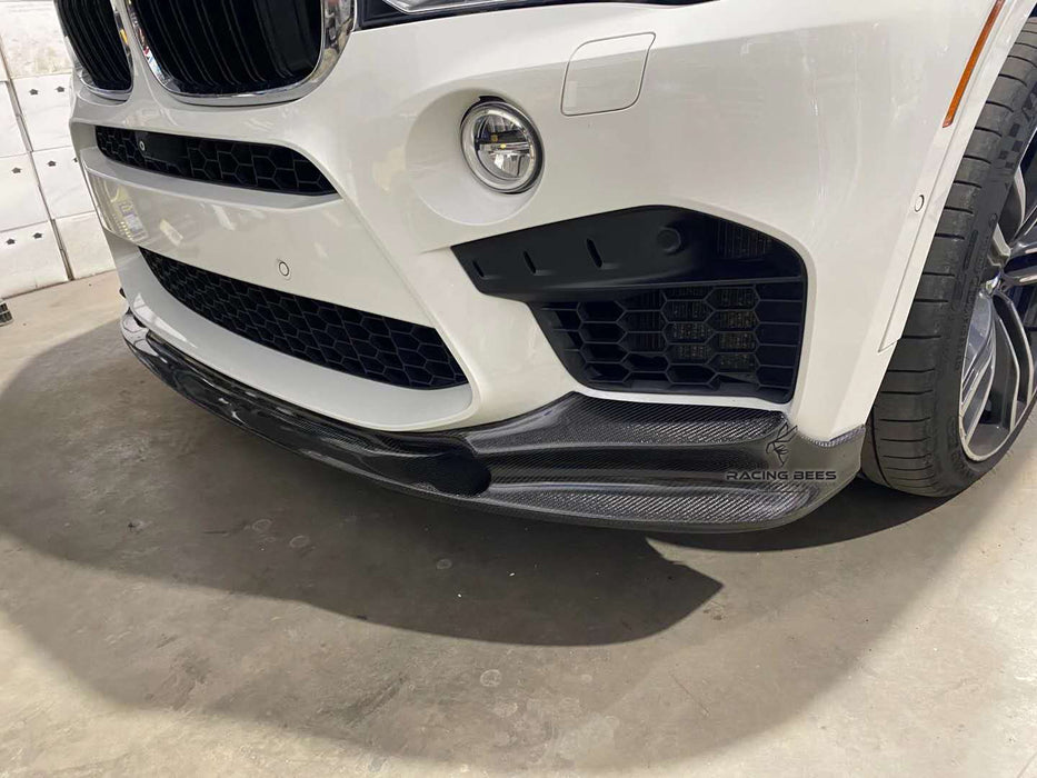 2014-2018 BMW F85/F86 X5M/X6M 3D Style Front Bumper Lip (Carbon Fiber)