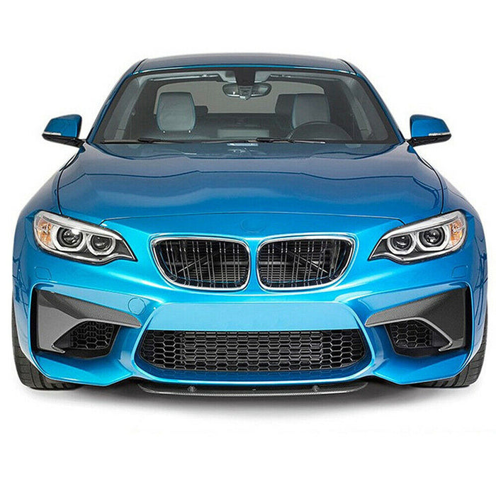 2015-2018 BMW F87 M2 Front Bumper Fang Covers (Carbon Fiber)
