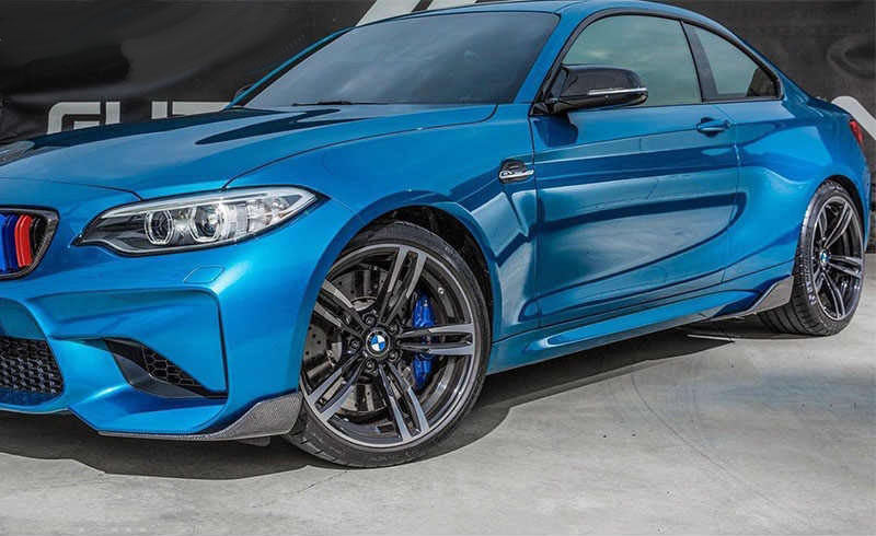 2015+ BMW F87 M2 M-Performance Style Side Splitters (Carbon Fiber)