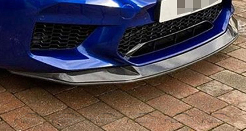 2017-2020 BMW F90 M5 V Style Front Bumper Lip (Carbon Fiber)