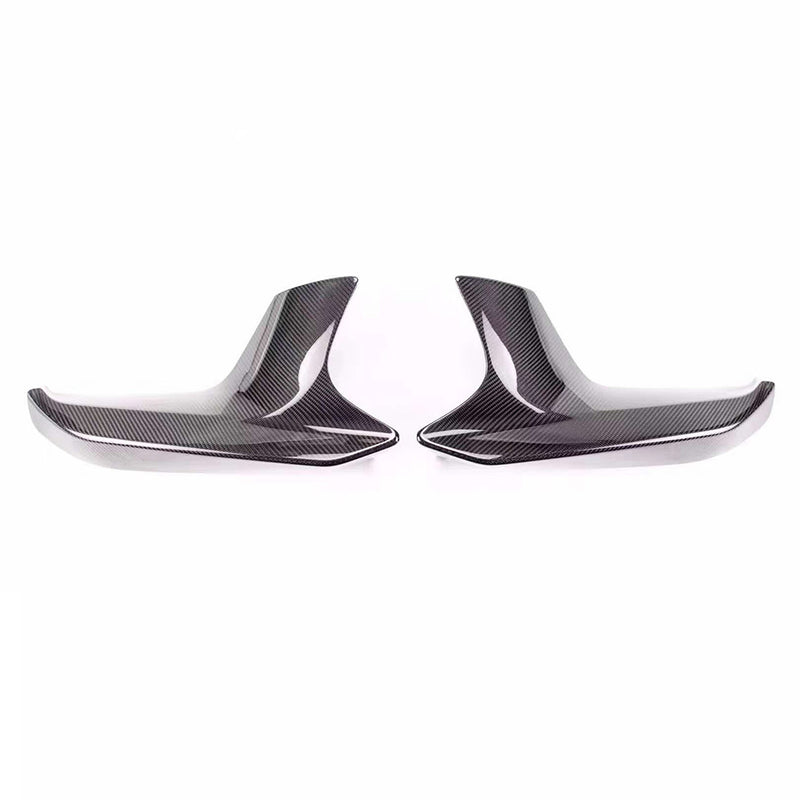 2018-2020 BMW F90 M5 Performance Style Front Bumper Splitters (Carbon Fiber)