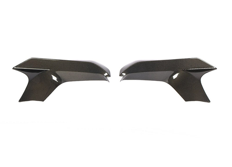 2018-2020 BMW F90 M5 Performance Style Front Bumper Splitters (Carbon Fiber)