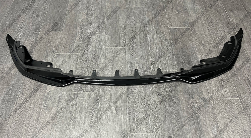 2019+ BMW G20 3 Series V Style Front Bumper Lip (Black)