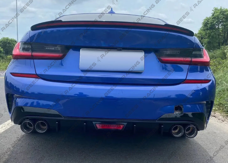 2019+ BMW G20 3 Series KB Style Rear Diffuser (Quad Outlet)