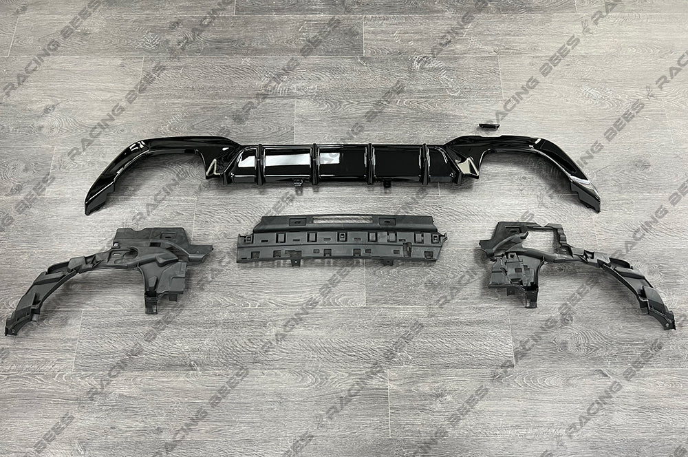 2019+ BMW G20 3 Series V Style Rear Diffuser (Quad Outlet)