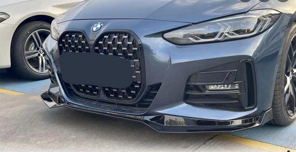 2021+ BMW G22/G23 4 Series CS Style Front Bumper Lip (Gloss Black)