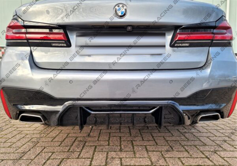 2017-2020 BMW G30 5 Series COM Style Rear Bumper Diffuser (Black)