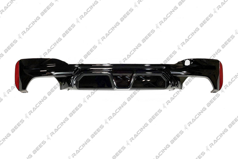 2017-2020 BMW G30 5 Series CS Style Rear Bumper Diffuser (Black)