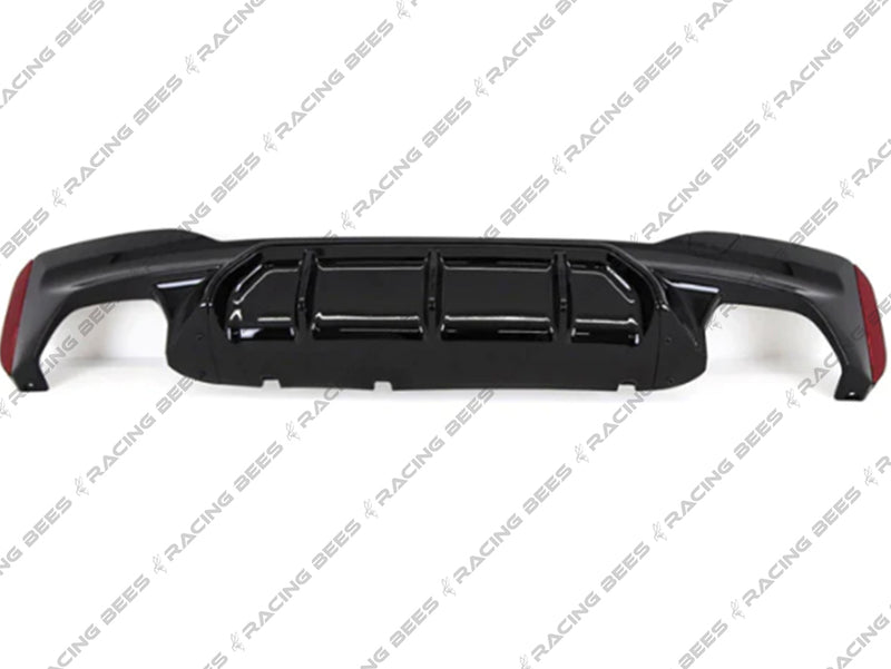 2017-2020 BMW G30 5 Series M Style Rear Bumper Diffuser (Black)