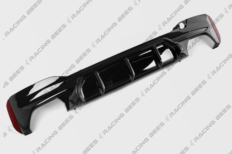 2017-2020 BMW G30 5 Series M Style Rear Bumper Diffuser (Black)
