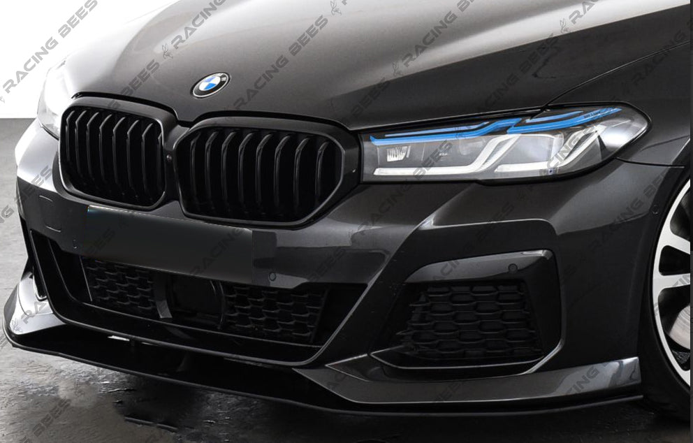 2021+ BMW G30 5 Series LCI AC Style Front Bumper Lip (Black)