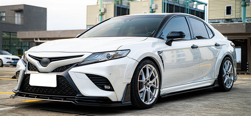 2018-2022 Toyota Camry SE XSE Yofer Front Bumper Lip (Black)