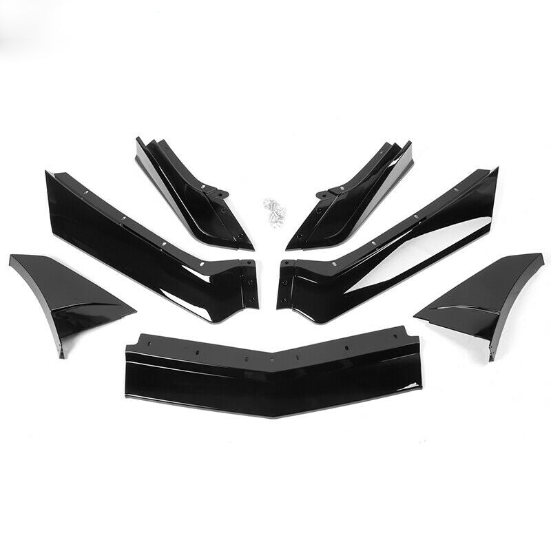 2020-2023 Chevrolet Corvette ZL Style Front Bumper Lip (Black)
