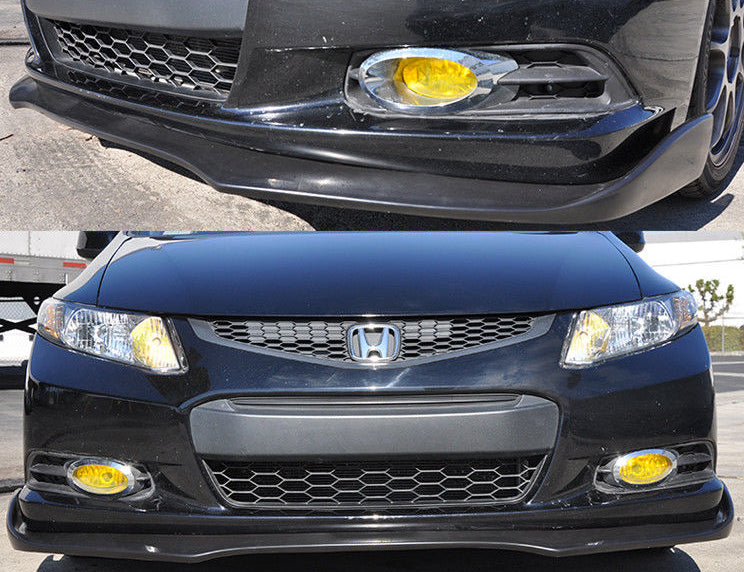 2012-2013 Honda Civic Coupe CS Style Front Bumper Lip