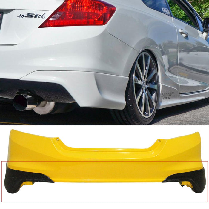 2012-2013 Honda Civic Coupe SI Only HFP Style Rear Bumper Spats