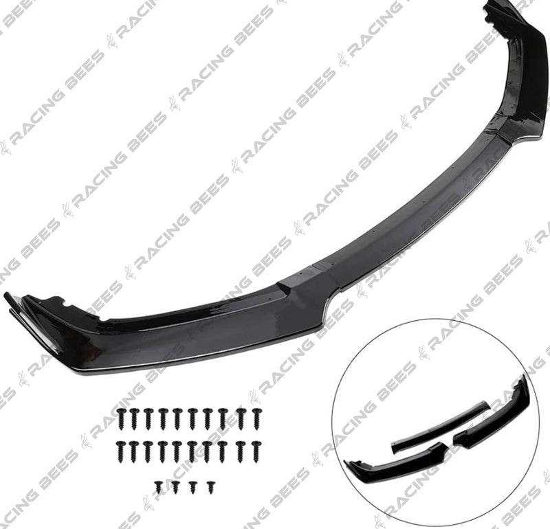 2016-2018 Honda Civic V Style Front Bumper Lip (Black)