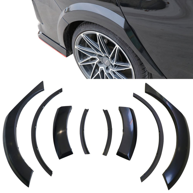 2016-2018 Honda Civic Sedan Rear Fender Flares 8 Piece