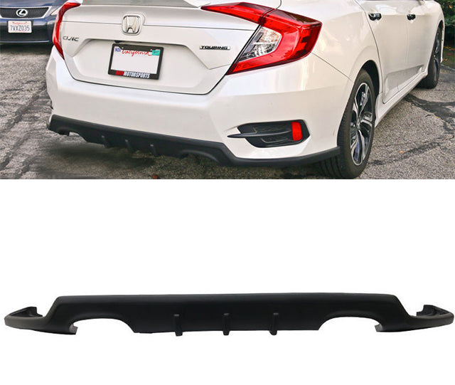 2016-2018 Honda Civic Sedan TC Style Rear Lip Diffuser