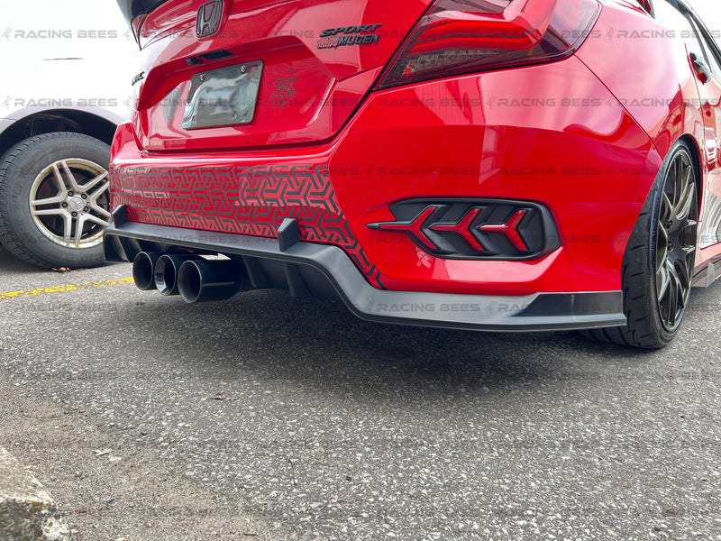 2016-2020 Honda Civic Sedan Rear Diffuser CTR Style