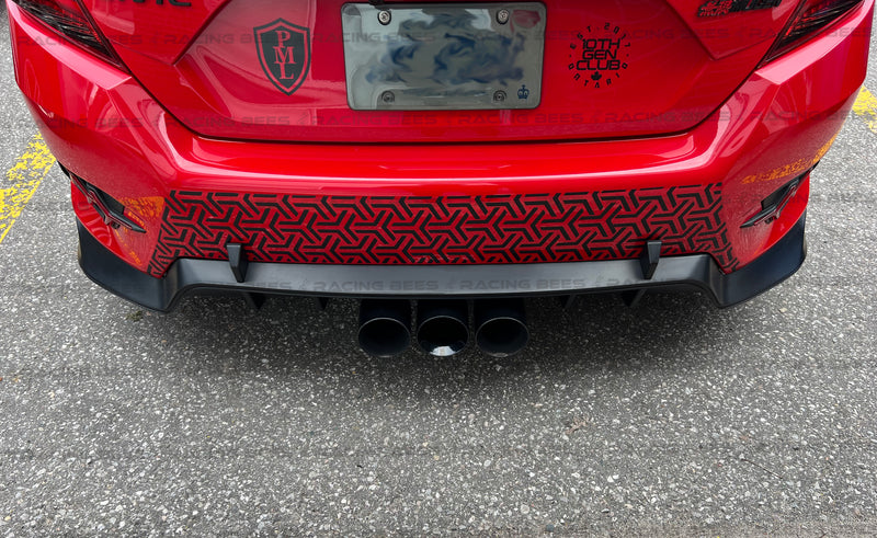 2016-2020 Honda Civic Sedan Rear Diffuser CTR Style