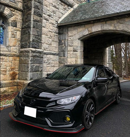 2017-2019 Honda Civic Sport Hatchback GT Style Front Bumper Lip