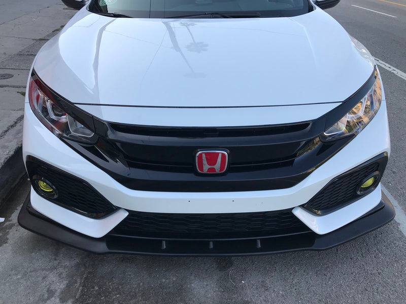 2017-2019 Honda Civic Hatchback GT2 Style Front Bumper Lip