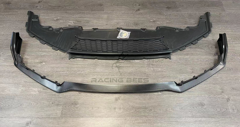 2016-2020 Honda Civic Si/Hatchback CTR Style Front Bumper Lip (Carbon Look)