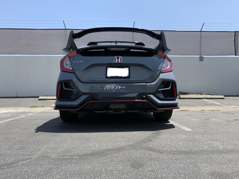 2017-2020 Honda Civic FK7 Hatchback Rear Diffuser CTR Style