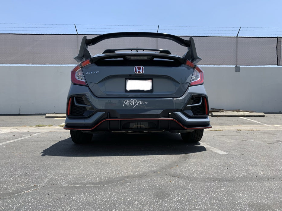 2017-2020 Honda Civic FK7 Hatchback Rear Diffuser CTR Style — RACINGBEES