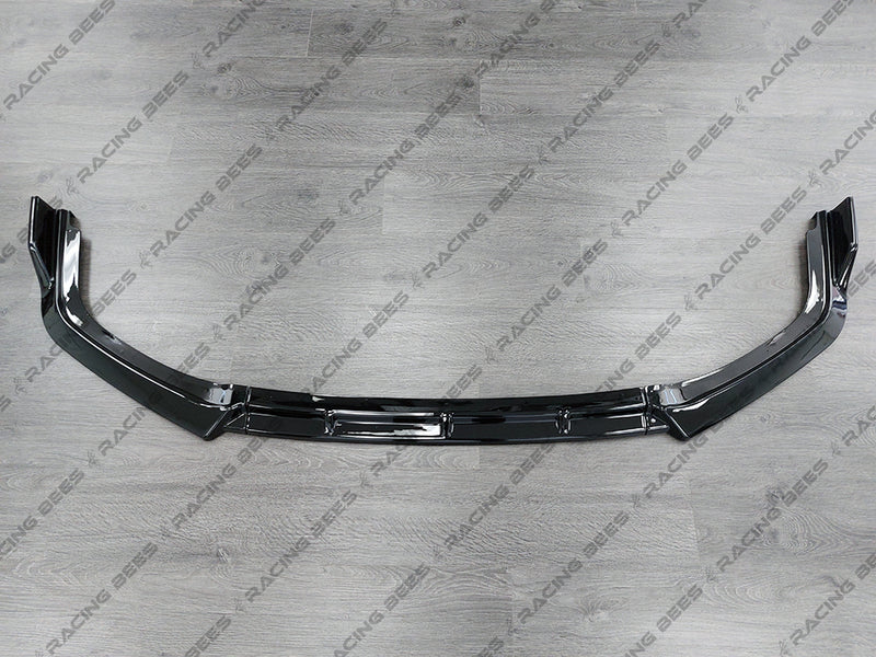 2016-2021 Honda Civic Si/Hatchback V Style Front Bumper Lip (BLACK)