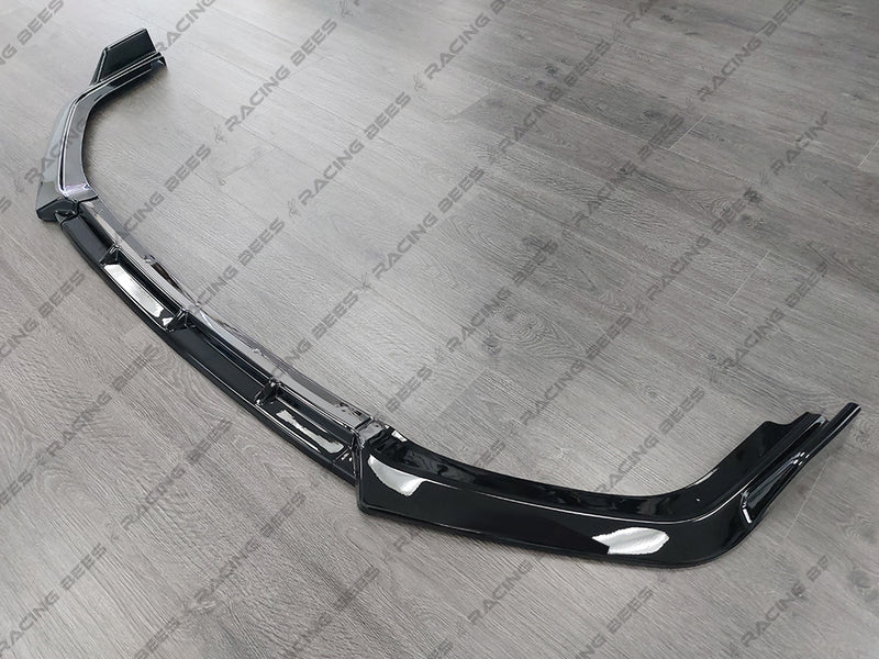 2016-2021 Honda Civic Si/Hatchback V Style Front Bumper Lip (BLACK)