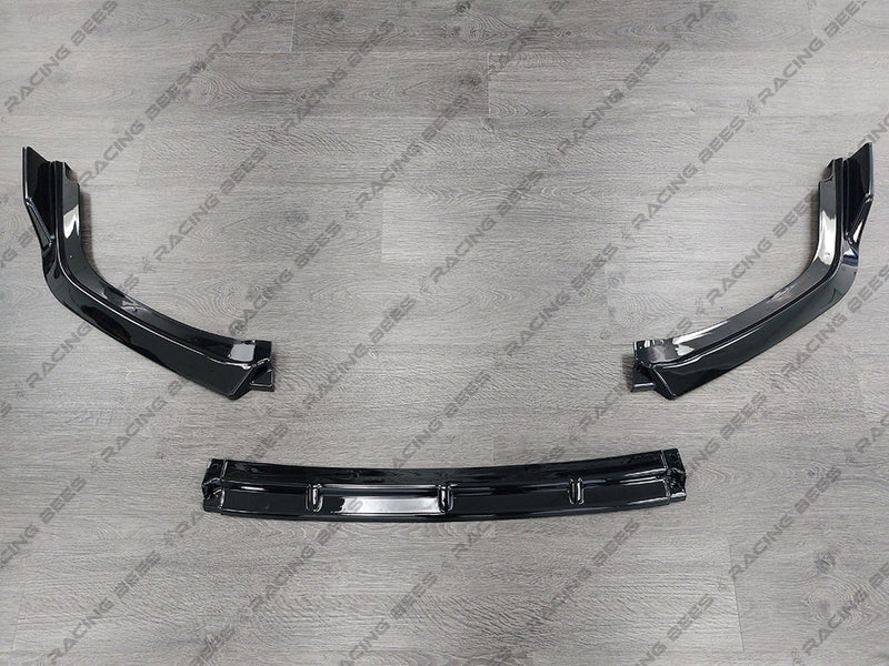 2016-2021 Honda Civic Si/Hatchback V Style Front Bumper Lip (BLACK)