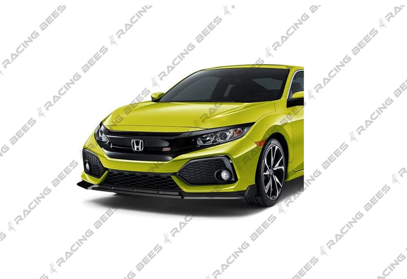 2016-2021 Honda Civic Si/Hatchback V Style Front Bumper Lip (BLACK)
