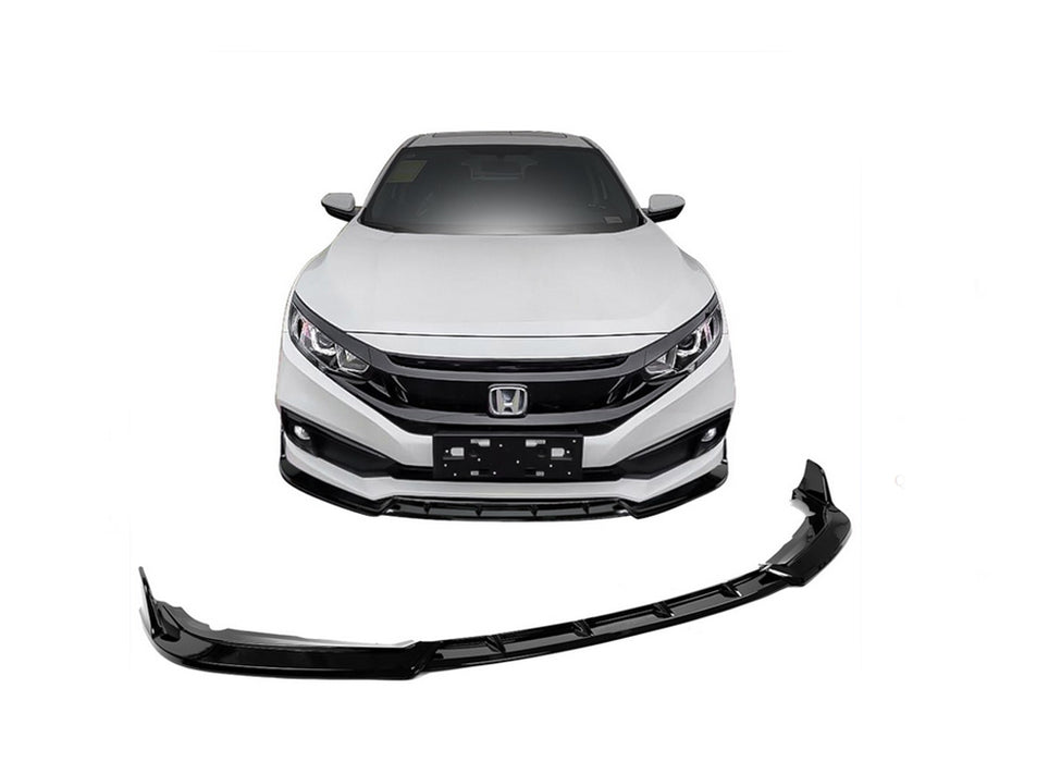 2019-2020 Honda Civic CS Style Front Bumper Lip (Black)