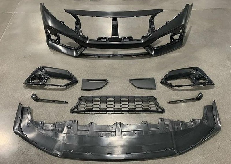 2016-2021 Honda Civic Coupe/Sedan/Hatchback Face-Lift Si Style Front Bumper Conversion