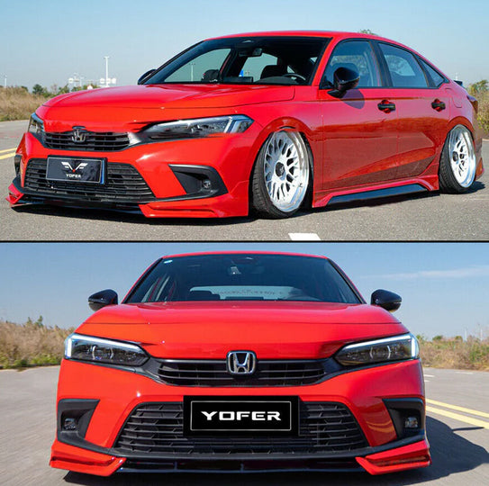 2022-2024 Honda Civic Sedan Yofer V2 Front Bumper Lip